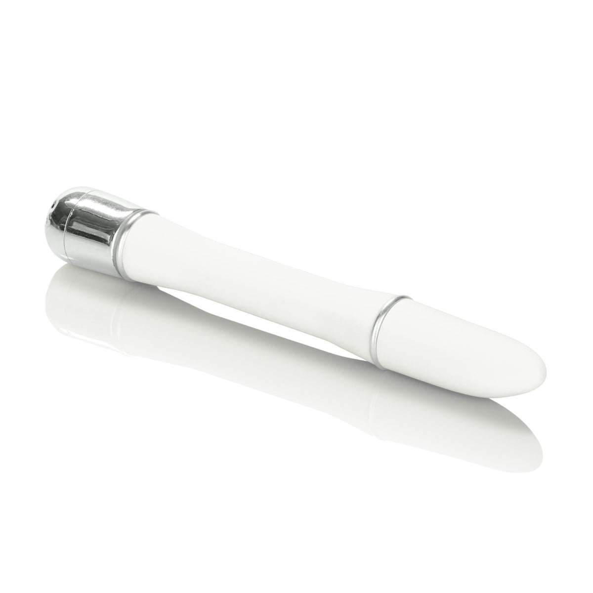 California Exotics - Lulu Satin Touch Mini Vibrator (White) Non Realistic Dildo w/o suction cup (Vibration) Non Rechargeable