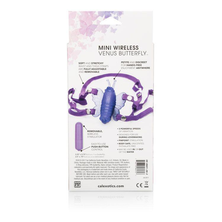 California Exotics - Venus Butterfly Mini Wireless Clit Massager (Purple) Clit Massager (Vibration) Non Rechargeable Singapore