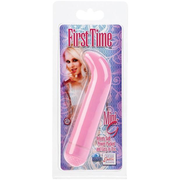 California Exotics - First Time Mini G Spot Vibrator 4.5" (Pink) G Spot Dildo (Vibration) Non Rechargeable Durio Asia