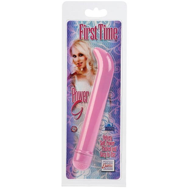 California Exotics - First Time Power G Spot Vibrator 6" (Pink) G Spot Dildo (Vibration) Non Rechargeable Durio Asia