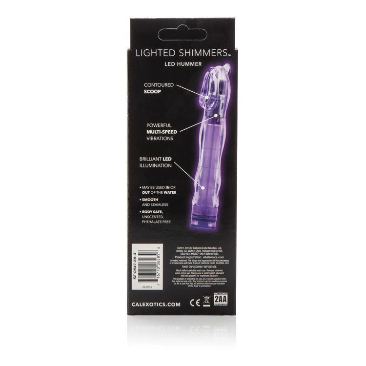 California Exotics - Lighted Shimmers LED Hummer Clit Massager (Purple) Clit Massager (Vibration) Non Rechargeable Singapore