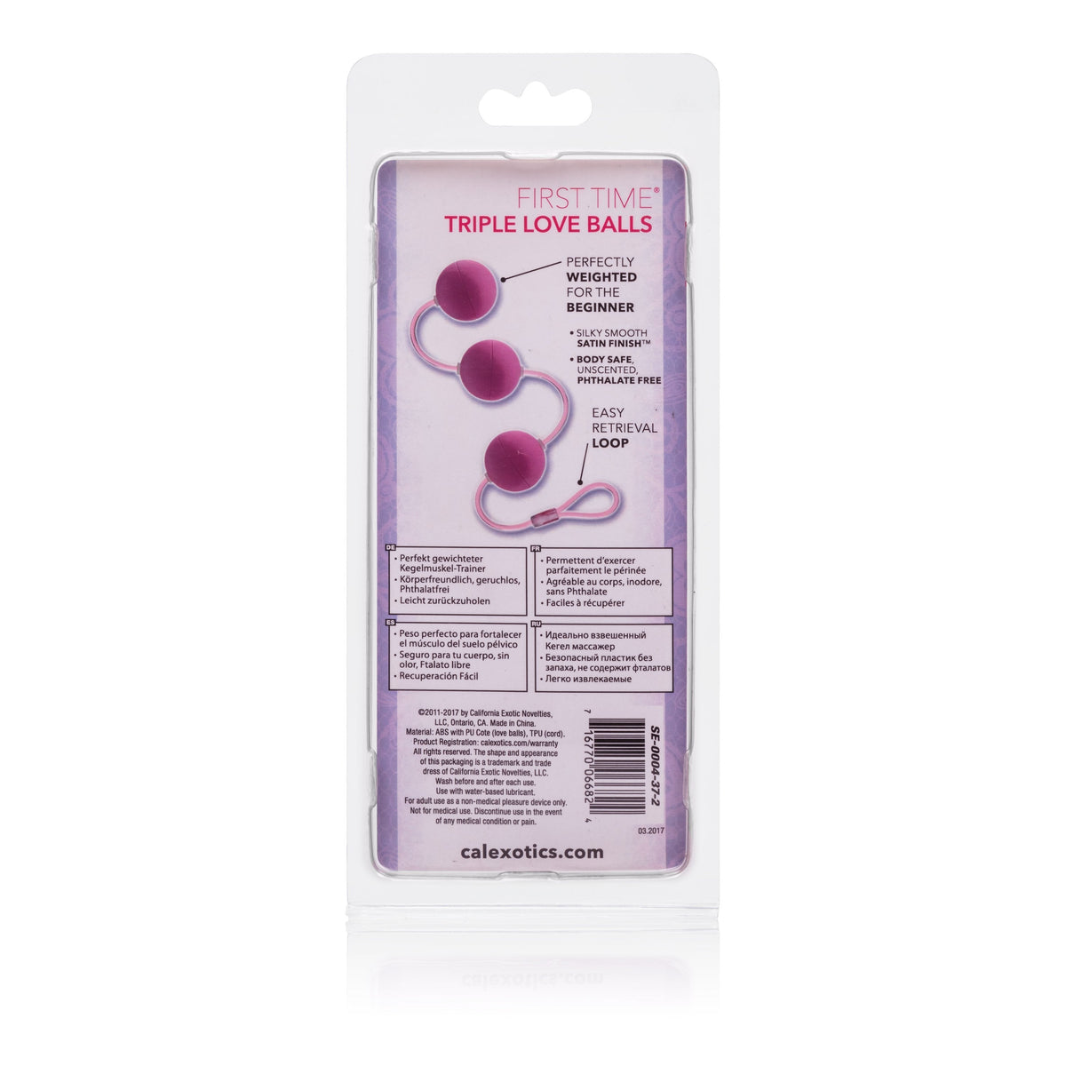 California Exotics - First Time Triple Love Kegel Balls (Pink) Kegel Balls (Non Vibration) Singapore