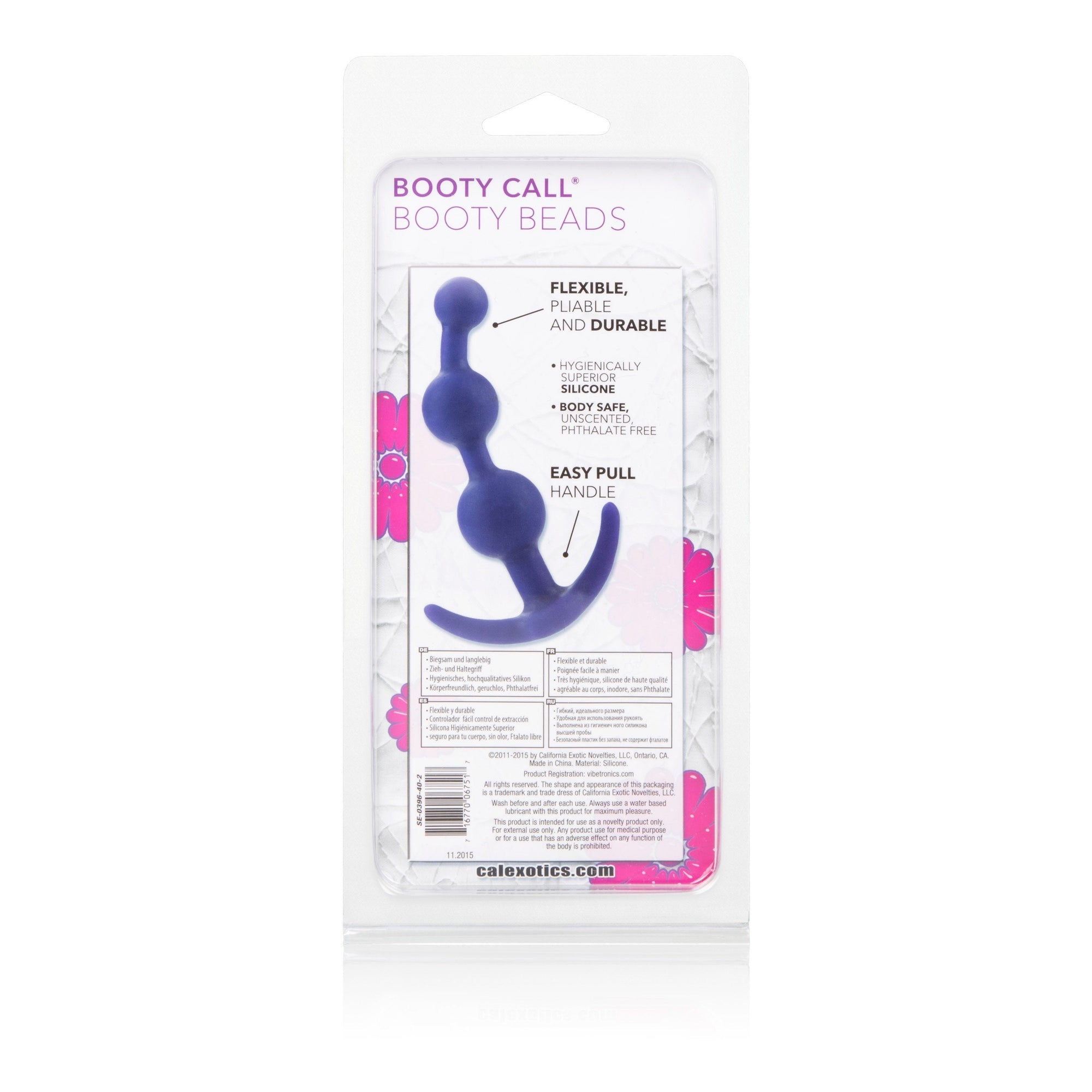 California Exotics - Booty Call Booty Anal Beads (Purple) Anal Beads (Non Vibration) Singapore