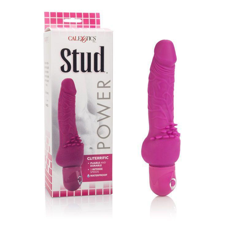 California Exotics - Power Stud Cliterrific Vibrator (Pink) G Spot Dildo (Vibration) Non Rechargeable Durio Asia