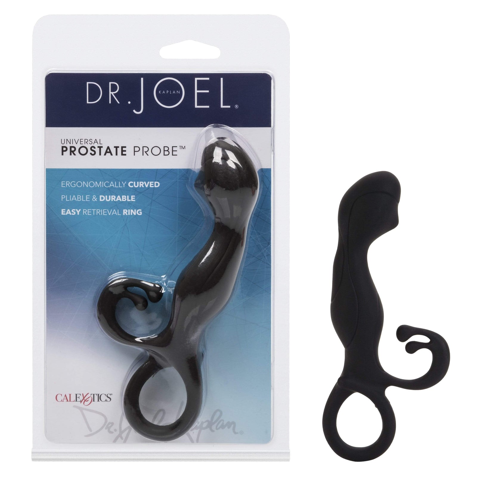 California Exotics - Dr Joel Kaplan Universal Prostate Probe Massager (Black) Anal Plug (Non Vibration) Durio Asia