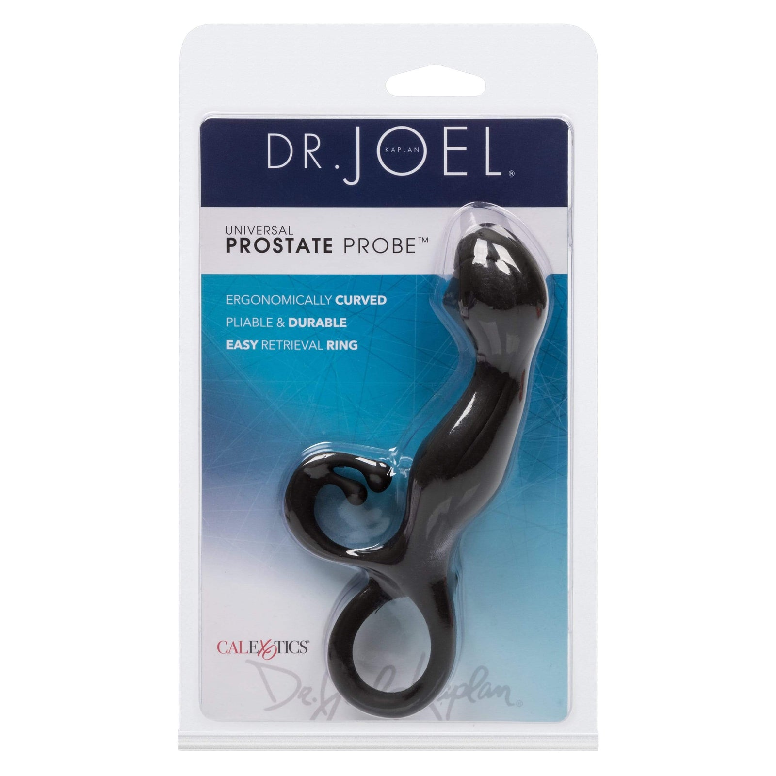 California Exotics - Dr Joel Kaplan Universal Prostate Probe Massager (Black) Anal Plug (Non Vibration) 716770070128 CherryAffairs