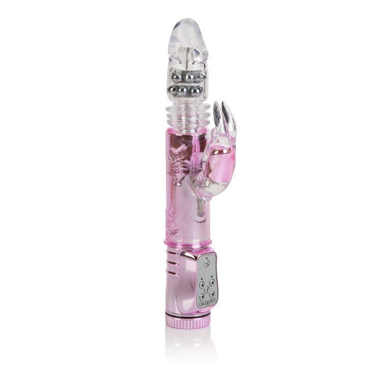 California Exotics - Thrusting Orgasm Jack Rabbit Vibrator (Pink) Rabbit Dildo (Vibration) Non Rechargeable Singapore