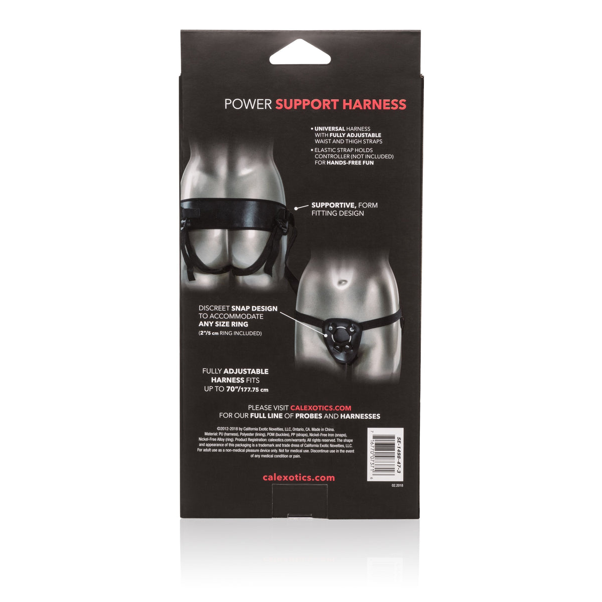 California Exotics - Universal Love Rider Power Support Harness (Black) Strap On w/o Dildo Singapore