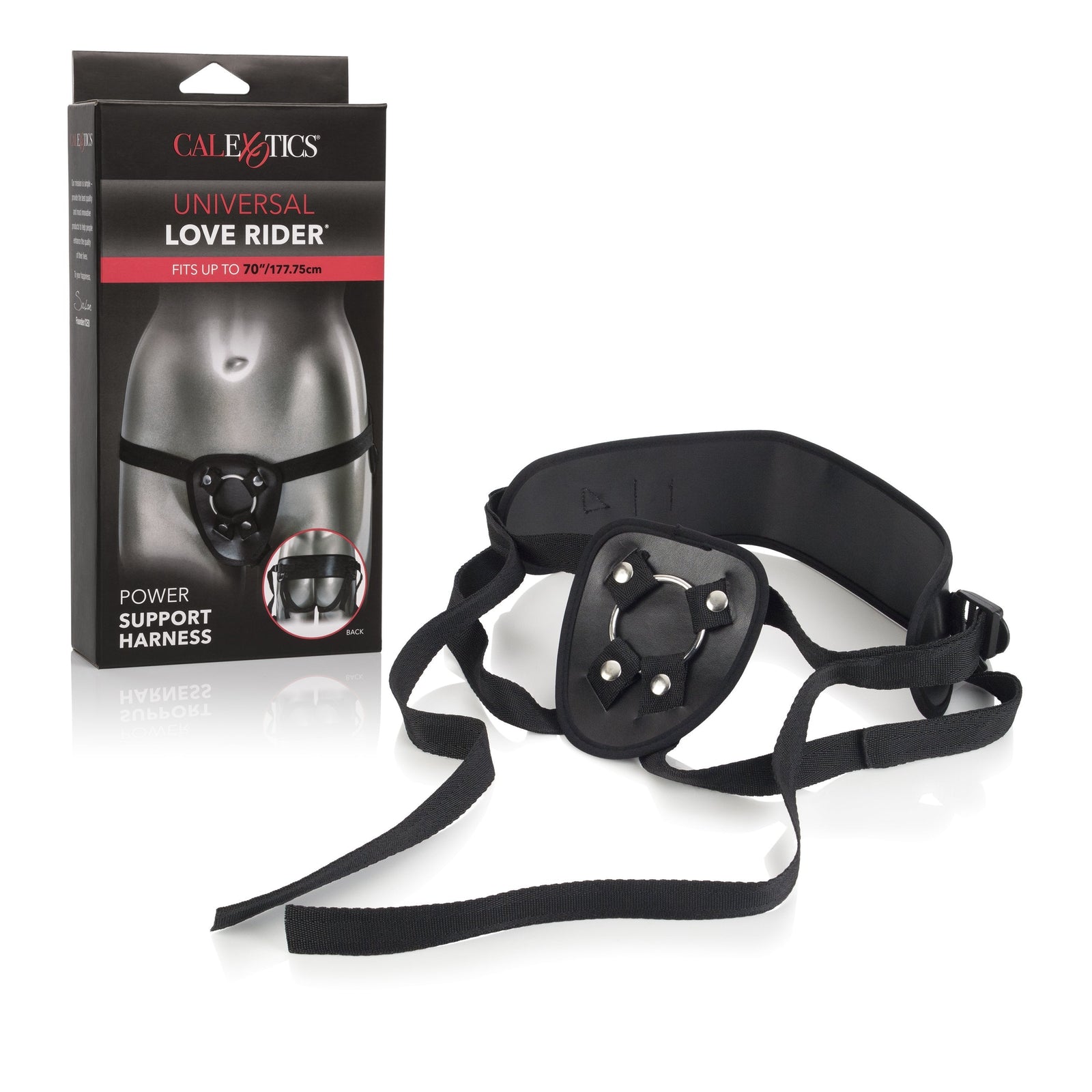 California Exotics - Universal Love Rider Power Support Harness (Black) Strap On w/o Dildo Durio Asia