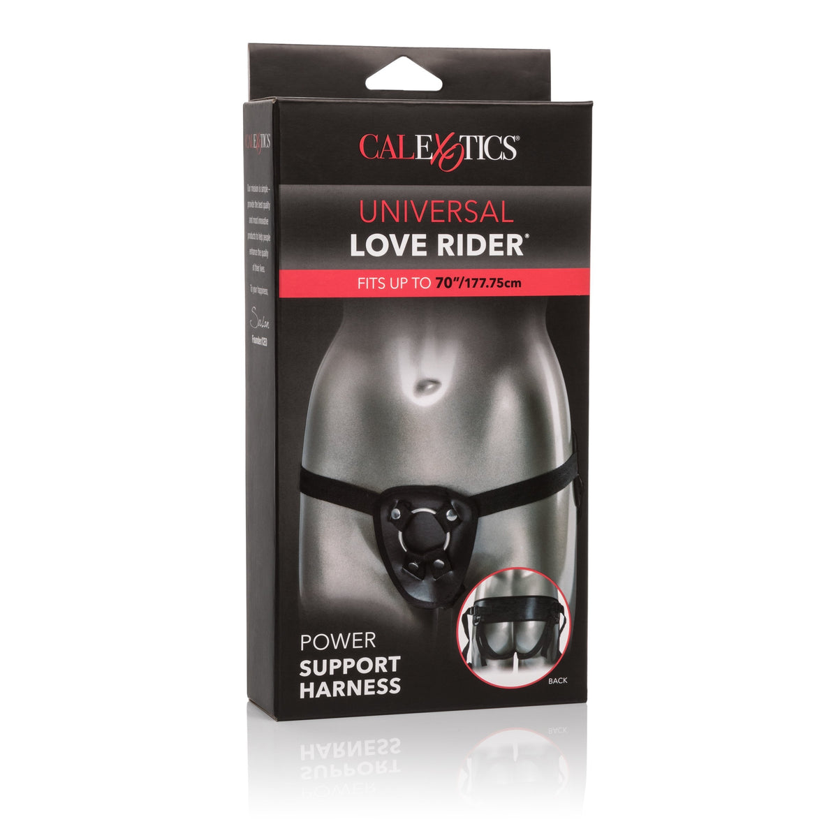 California Exotics - Universal Love Rider Power Support Harness (Black) - Black - Strap On w/o Dildo