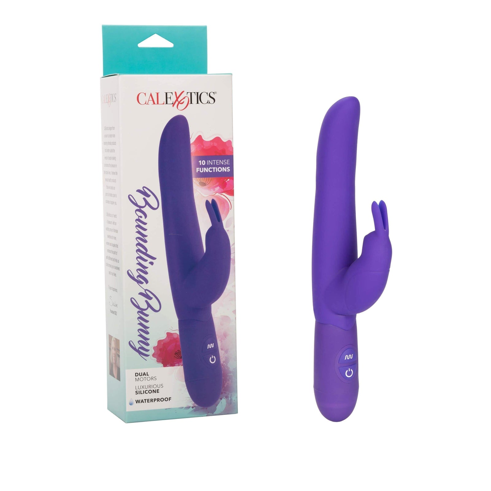 California Exotics - Bounding Bunny Rabbit Vibrator (Purple) Rabbit Dildo (Vibration) Non Rechargeable Durio Asia