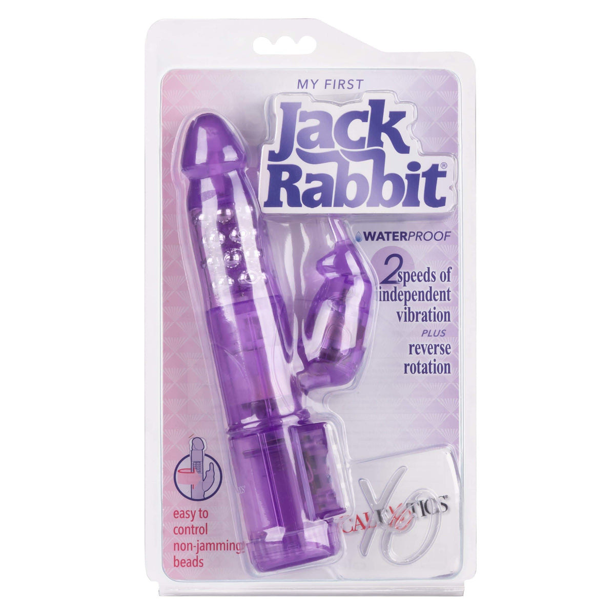 California Exotics - Jack Rabbit My First Jack Rabbit Vibrator (Purple) Rabbit Dildo (Vibration) Non Rechargeable 716770074539 CherryAffairs