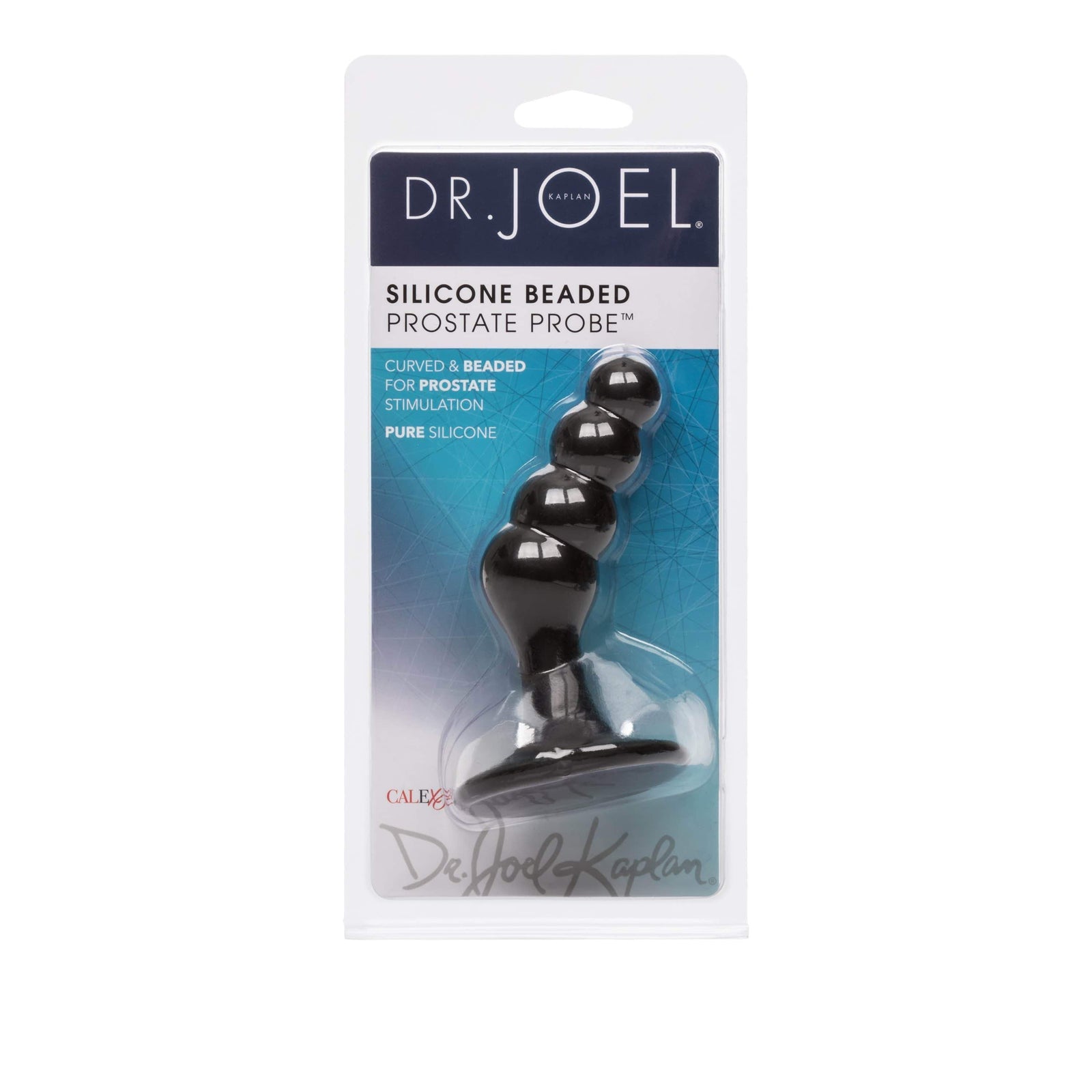 California Exotics - Dr Joel Kaplan Silicone Beaded Prostate Probe Anal Beads (Black) Anal Beads (Non Vibration) 716770075475 CherryAffairs
