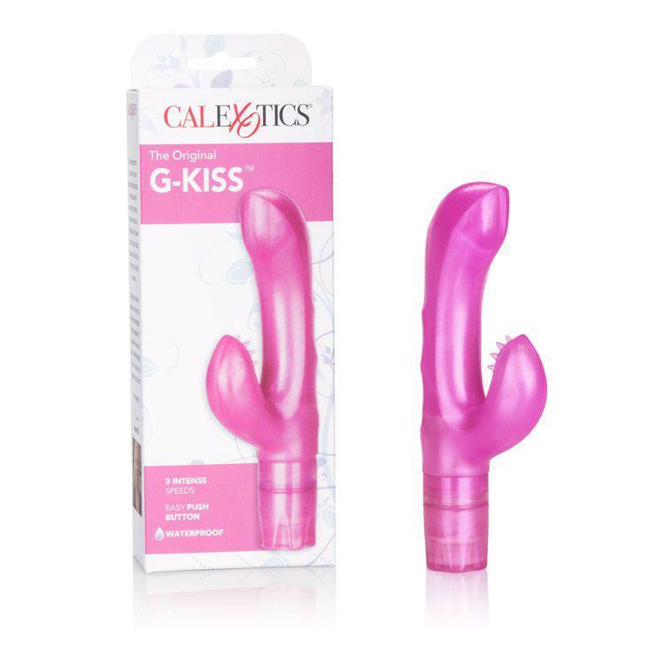 California Exotics - The original G Kiss Rabbit Vibrator (Pink) Rabbit Dildo (Vibration) Non Rechargeable Durio Asia