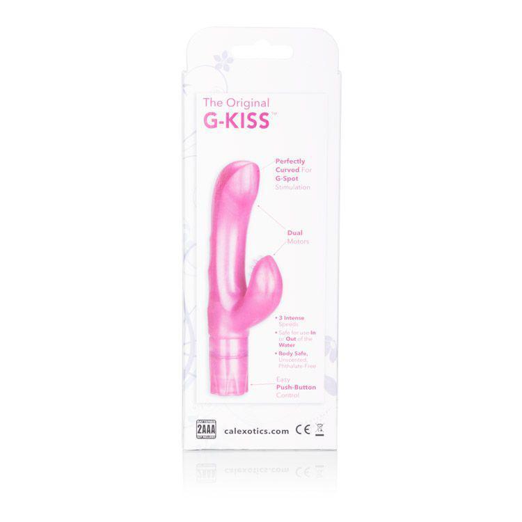 California Exotics - The original G Kiss Rabbit Vibrator (Pink) Rabbit Dildo (Vibration) Non Rechargeable Singapore
