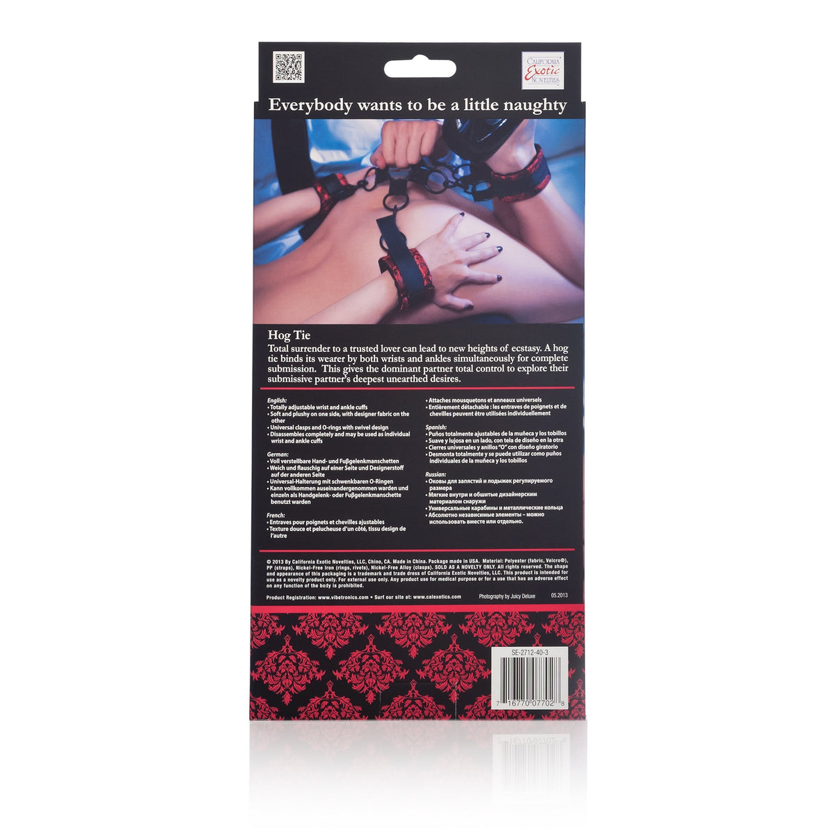 California Exotics - Scandal Hog Tie (Red) Hand/Leg Cuffs Singapore