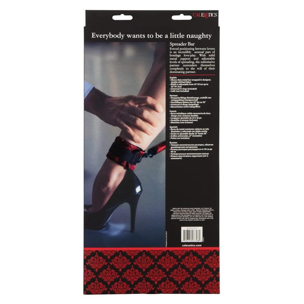 California Exotics - Scandal Spreader Bar (Red) BDSM (Others) 716770077080 CherryAffairs