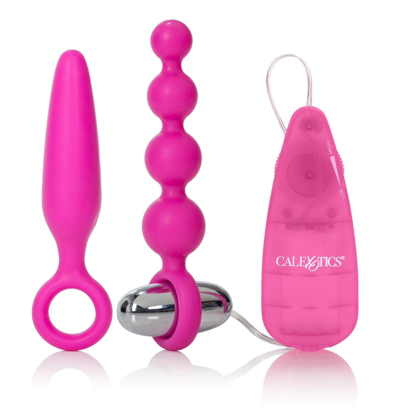 California Exotics - Booty Call Prostate Massager Vibro Kit (Pink) Prostate Massager (Vibration) Non Rechargeable Singapore