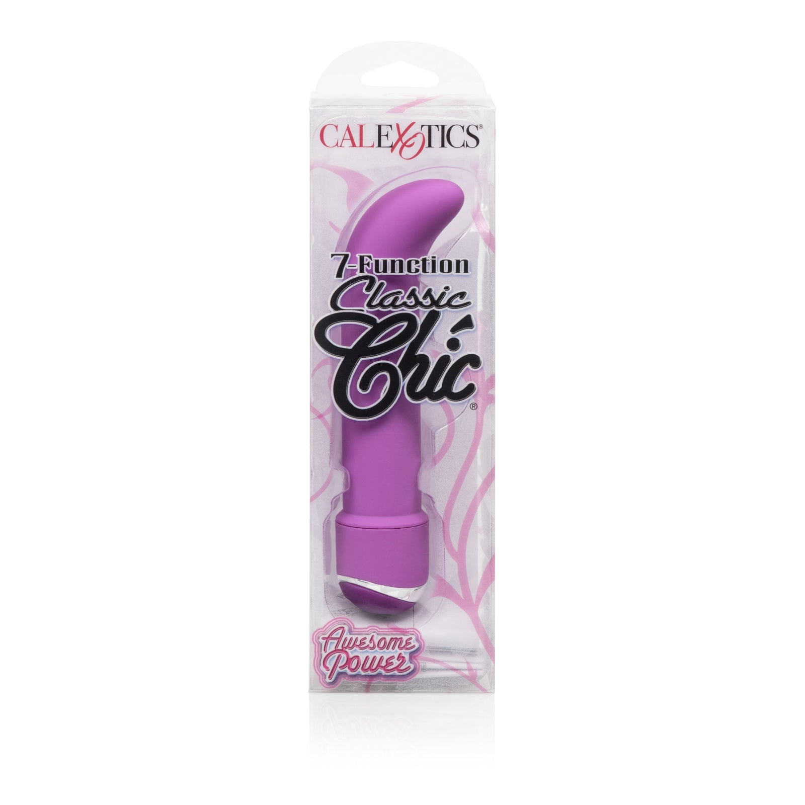 California Exotics - 7 Function Classic Chic Mini G Spot Vibrator (Purple) G Spot Dildo (Vibration) Non Rechargeable