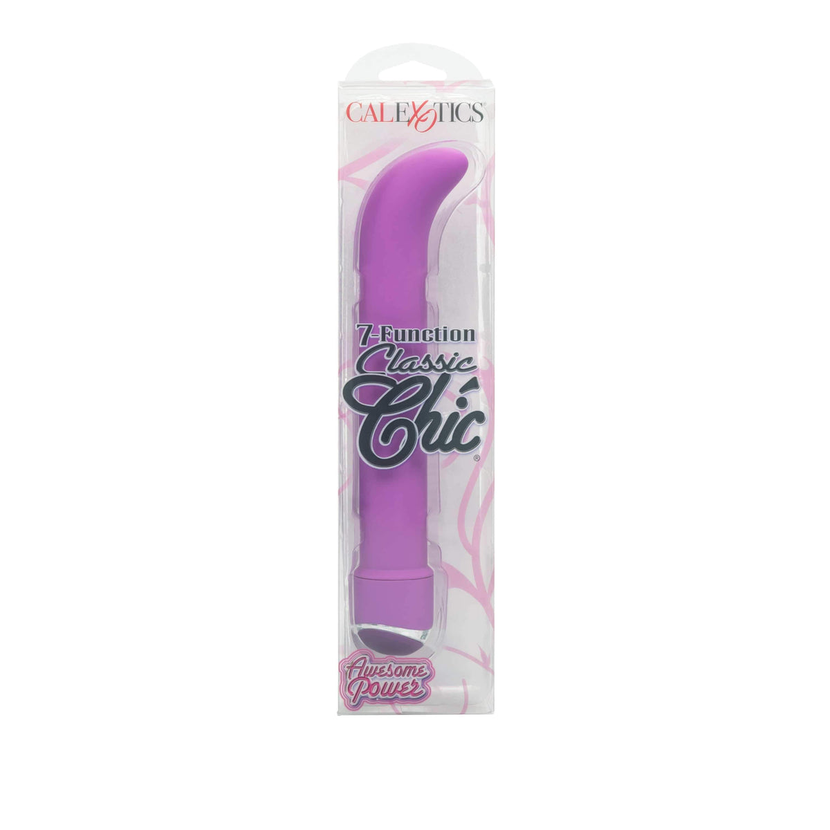 California Exotics - 7 Function Classic Chic Standard G Spot Vibrator (Purple) G Spot Dildo (Vibration) Non Rechargeable 716770078704 CherryAffairs