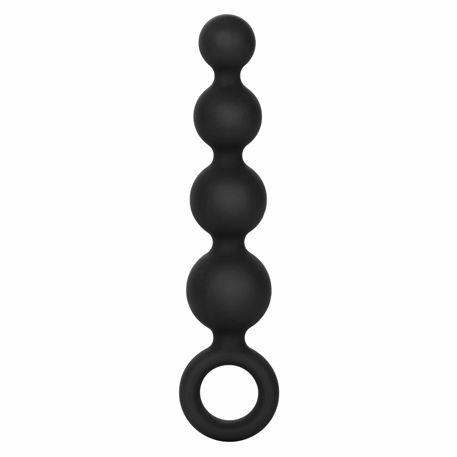 California Exotics - Silicone Booty Anal Beads (Black) Anal Beads (Non Vibration) 716770079015 CherryAffairs