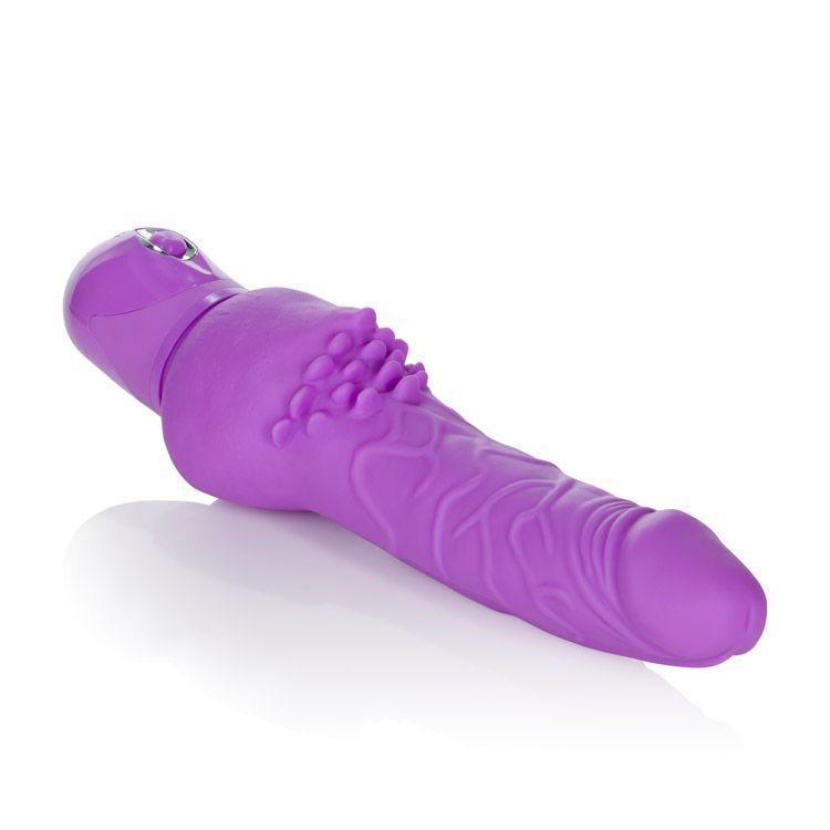 California Exotics - Bendie Stud Cliterrific Vibrator (Purple) G Spot Dildo (Vibration) Non Rechargeable - CherryAffairs Singapore