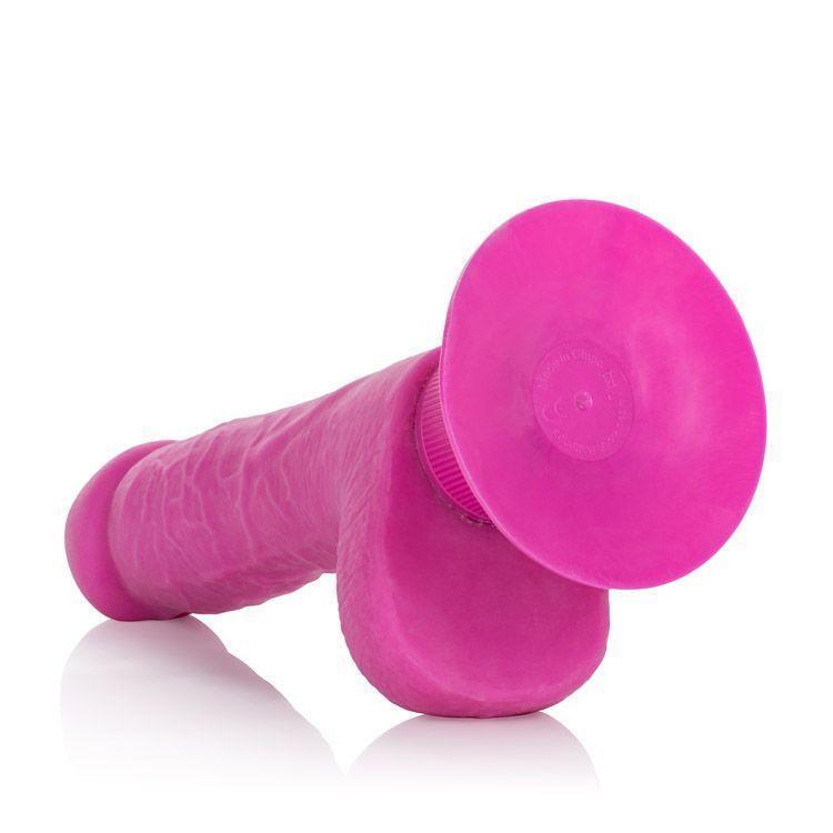 California Exotics - Shower Stud Ballsy Dong (Pink) Non Realistic Dildo with suction cup (Vibration) Non Rechargeable - CherryAffairs Singapore