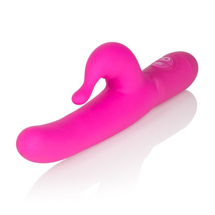 California Exotics - Posh 10-Function Teasing Tickler Rabbit Vibrator (Pink) - Pink - Rabbit Dildo (Vibration) Non