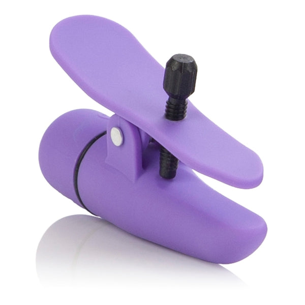 California Exotics - Nipple Play Nipplettes Clamps (Purple) - Purple - Nipple Clamps (Vibration) Non Rechargeable