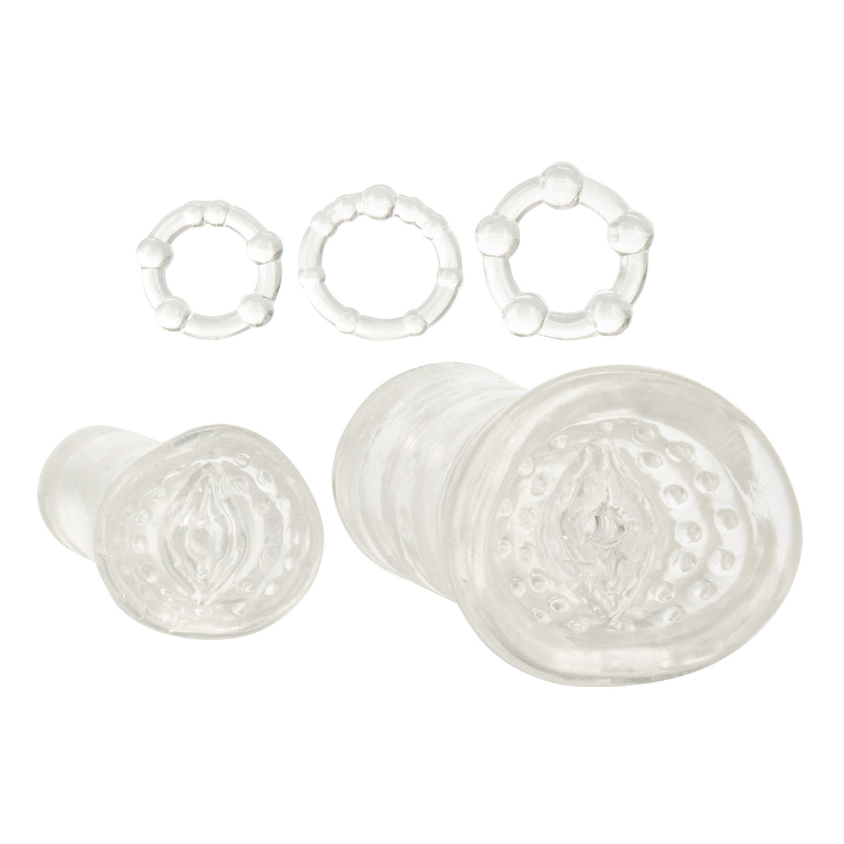 California Exotics - His Soft Stroker Masturbation Kit (Clear) Masturbator Soft Stroker (Non Vibration) Singapore