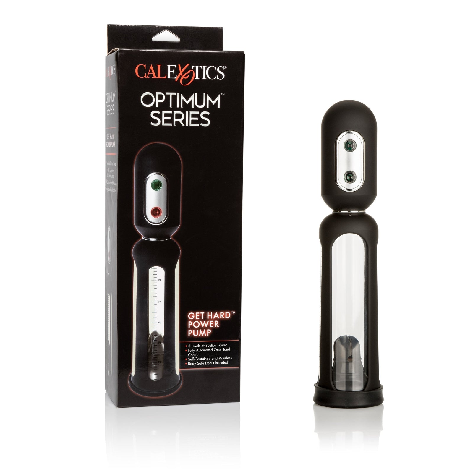 California Exotics - Optimum Series Get Hard Power Penis Pump (Clear) Penis Pump (Vibration) Non Rechargeable Durio Asia