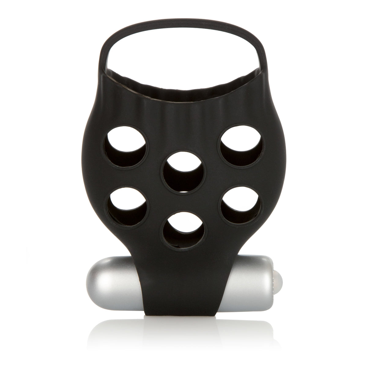 California Exotics - Dr. Joel Kaplan Silicone Scrotum Support (Black) Silicone Cock Ring (Vibration) Non Rechargeable Singapore