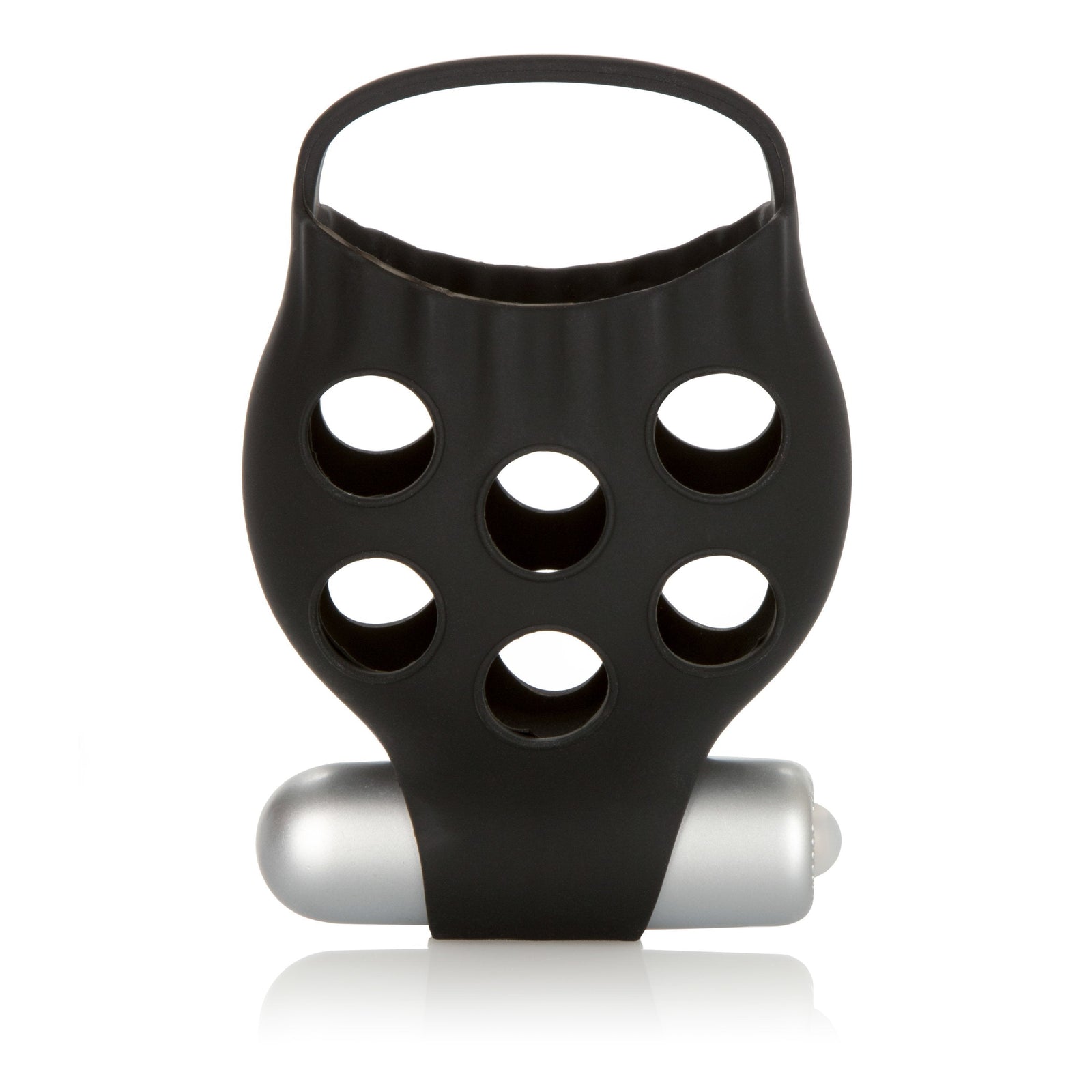 California Exotics - Dr. Joel Kaplan Silicone Scrotum Support (Black) Silicone Cock Ring (Vibration) Non Rechargeable Singapore