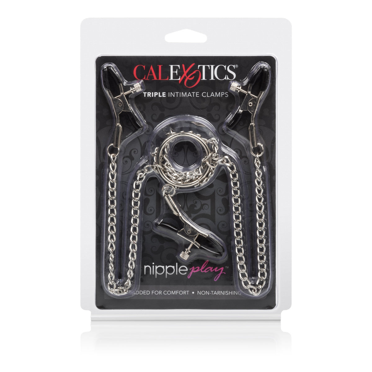 California Exotics - Nipple Play Triple Intimate Clamps (Silver) Nipple Clamps (Non Vibration) Singapore
