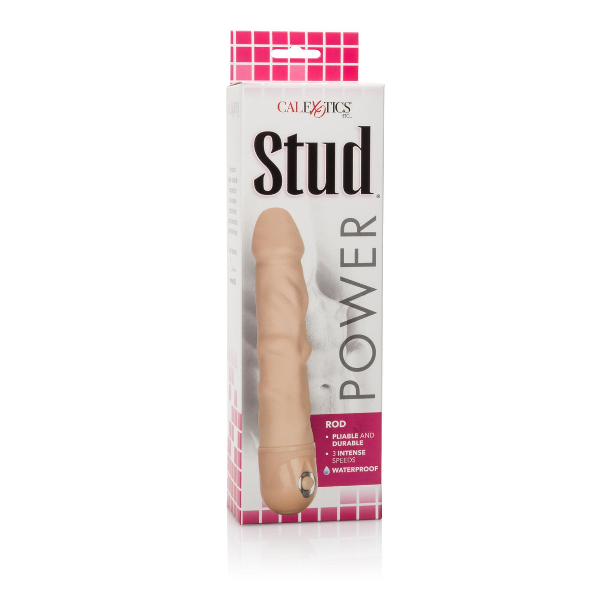 California Exotics - Power Stud Waterproof Rod Dildo Vibrator (Beige) Realistic Dildo w/o suction cup (Vibration) Non Rechargeable Singapore