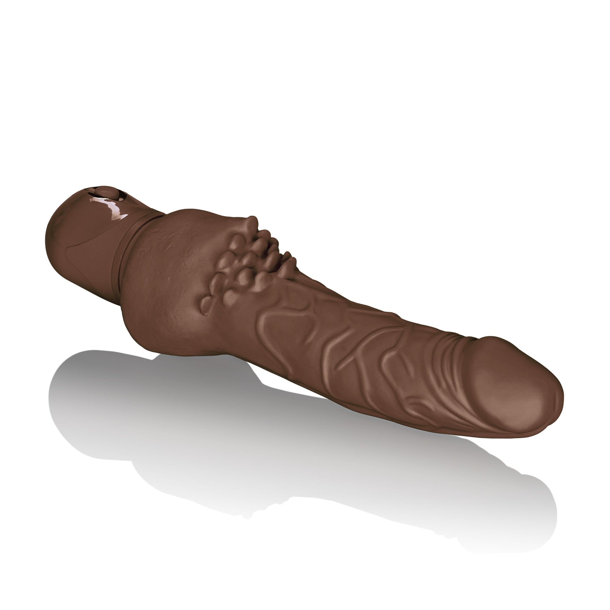 California Exotics - Power Stud Cliterrific Vibrator (Brown) Realistic Dildo w/o suction cup (Vibration) Non Rechargeable Singapore