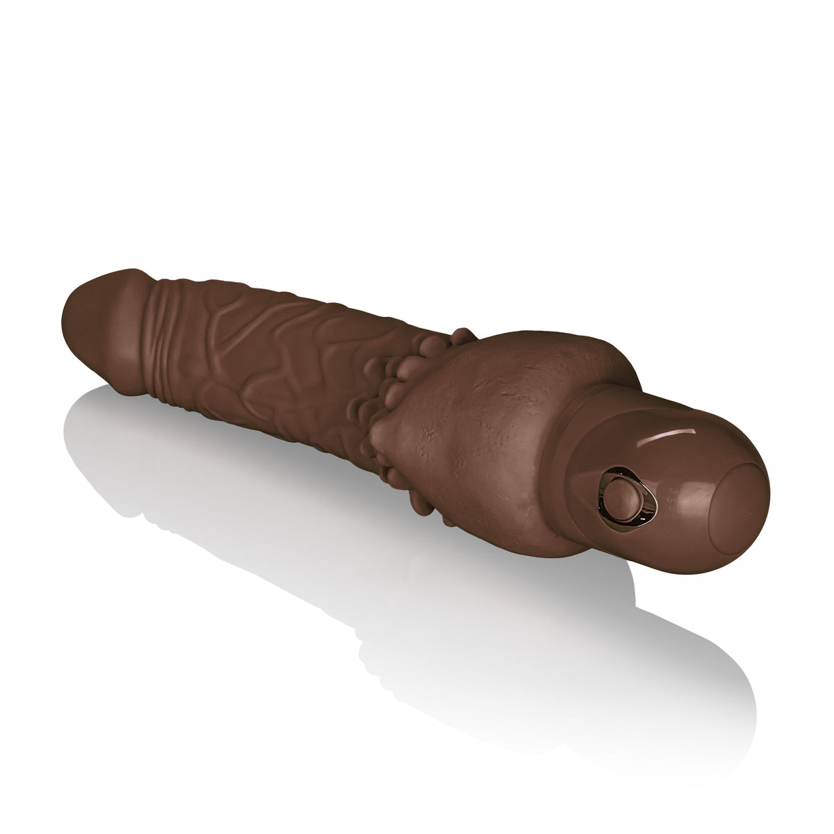California Exotics - Power Stud Cliterrific Vibrator (Brown) Realistic Dildo w/o suction cup (Vibration) Non Rechargeable Singapore