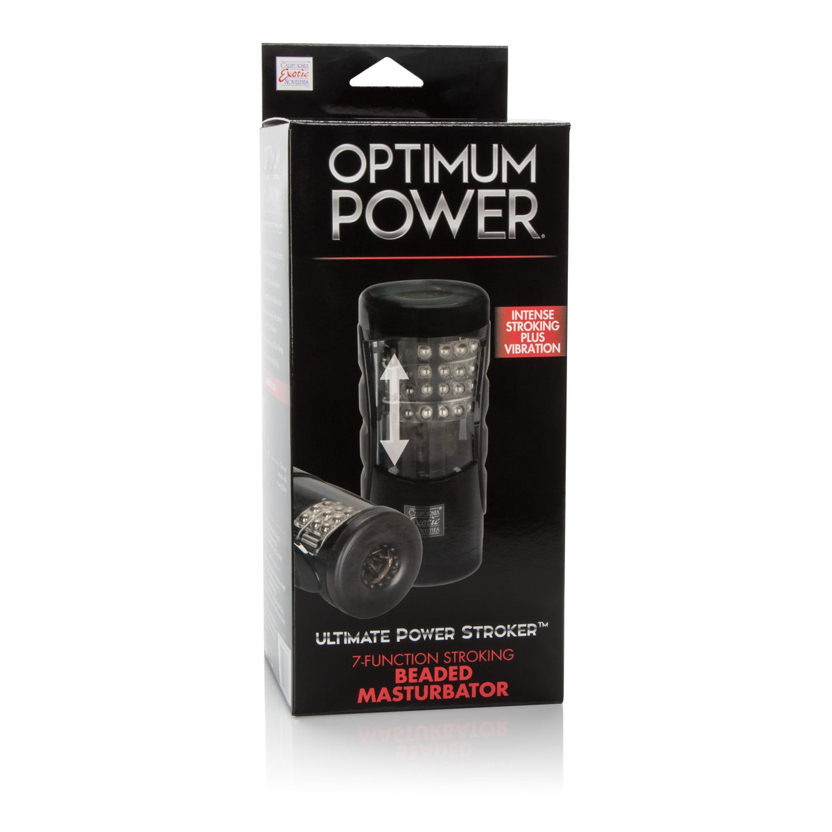 California Exotics - Optimum Power Ultimate Power Stroker Beaded Masturbator (Black) Masturbator (Hands Free) Non Rechargeable Singapore
