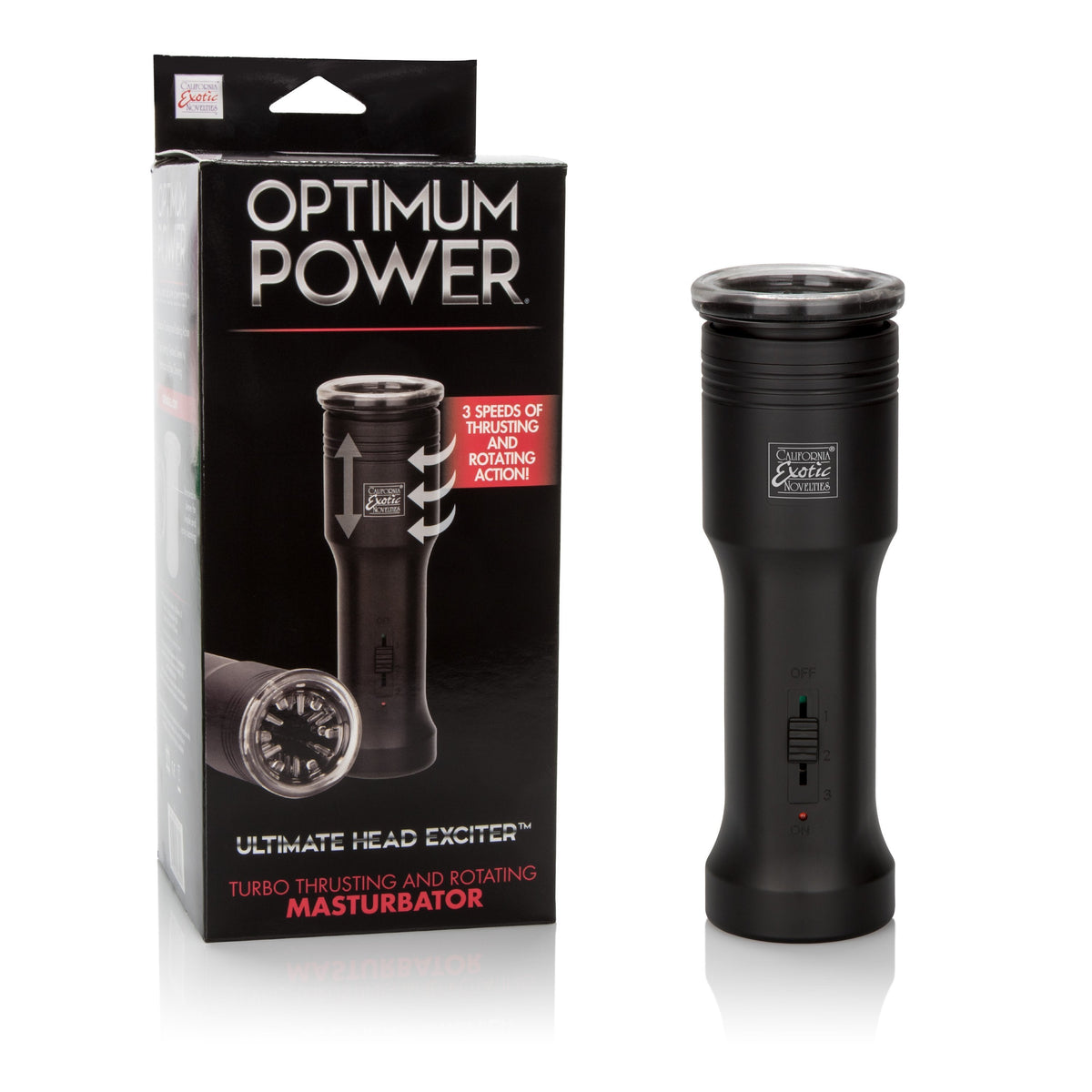California Exotics - Optimum Power Ultimate Head Exciter Mastubator (Black) Masturbator (Hands Free) Non Rechargeable Singapore