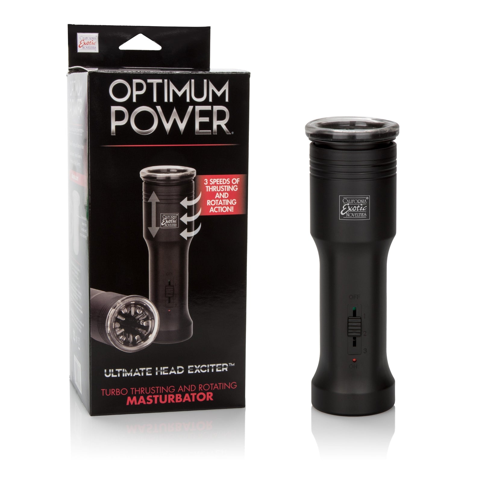 California Exotics - Optimum Power Ultimate Head Exciter Mastubator (Black) Masturbator (Hands Free) Non Rechargeable Singapore