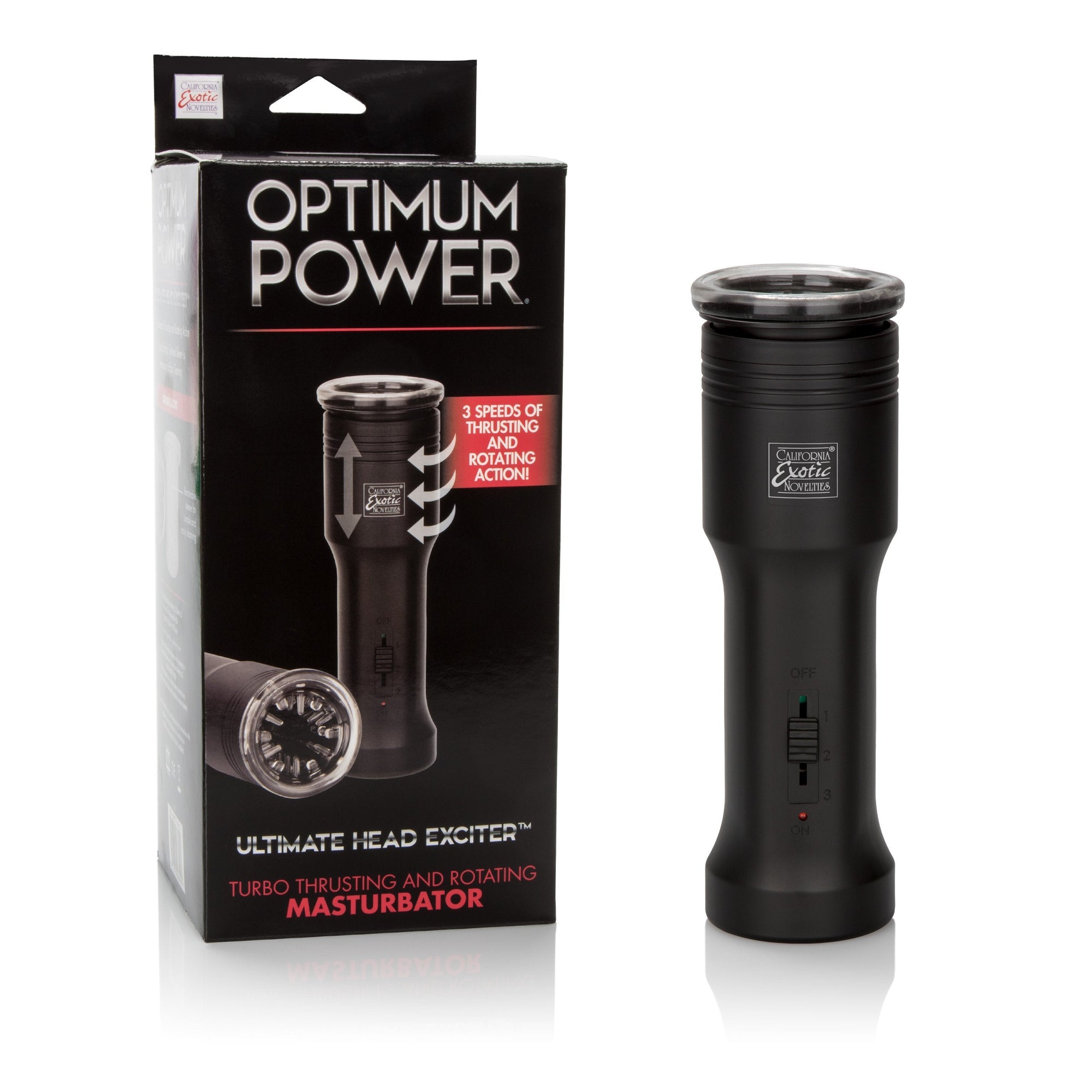 California Exotics - Optimum Power Ultimate Head Exciter Mastubator (Black) Masturbator (Hands Free) Non Rechargeable Singapore