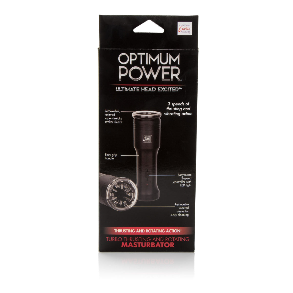 California Exotics - Optimum Power Ultimate Head Exciter Mastubator (Black) Masturbator (Hands Free) Non Rechargeable Singapore