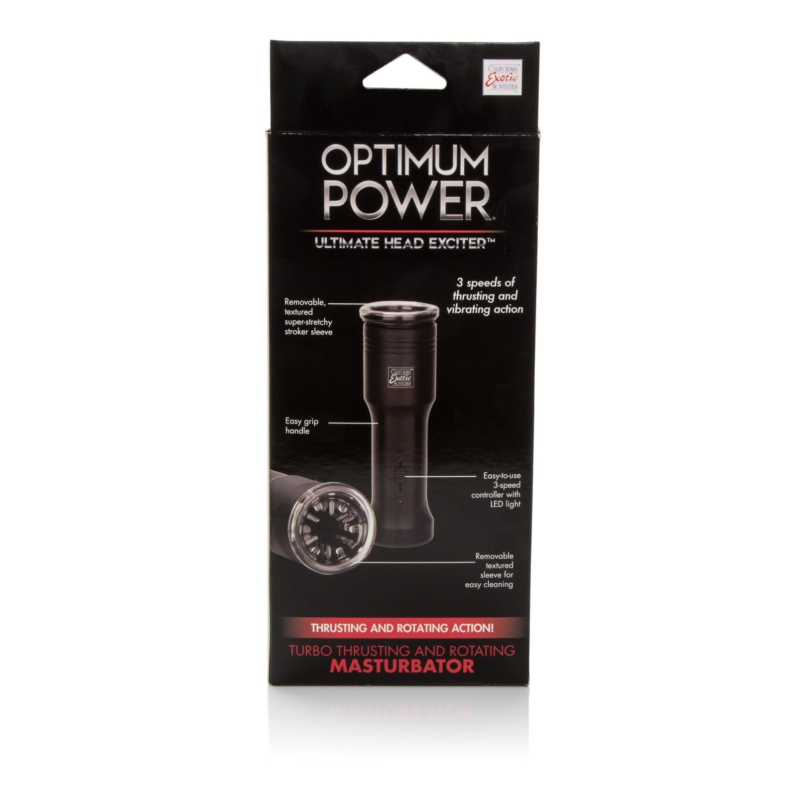 California Exotics - Optimum Power Ultimate Head Exciter Mastubator (Black) Masturbator (Hands Free) Non Rechargeable Singapore