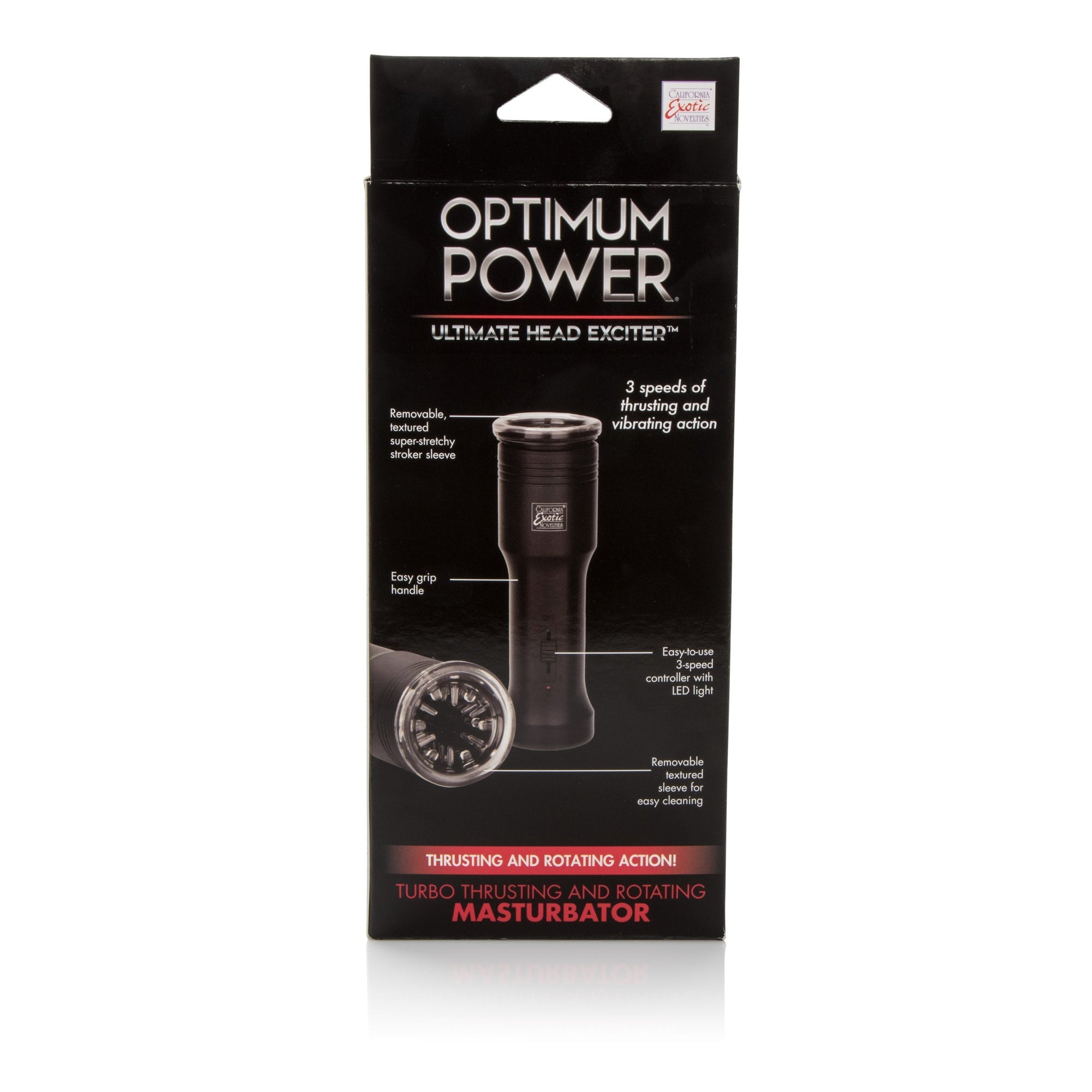 California Exotics - Optimum Power Ultimate Head Exciter Mastubator (Black) Masturbator (Hands Free) Non Rechargeable Singapore