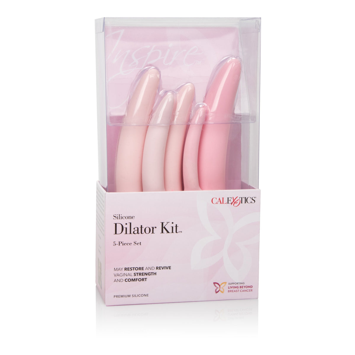 California Exotics - Inspire Silicone Dilator 5 Piece Set (Pink) Non Realistic Dildo w/o suction cup (Vibration) Non Rechargeable Singapore