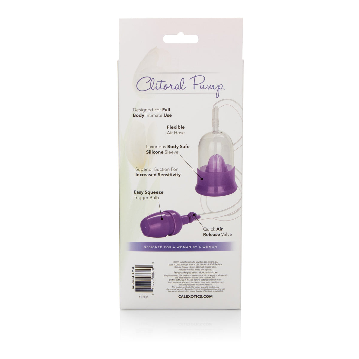California Exotics - Intimate Pump Sensual Body Pump (Purple) Clitoral Pump (Non Vibration) Singapore