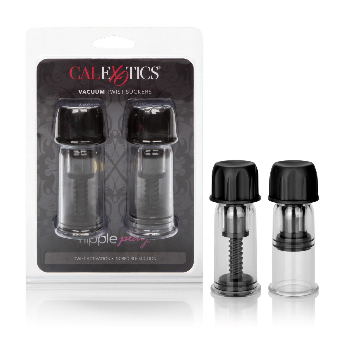 California Exotics - Nipple Play Vacuum Twist Suckers (Black) Nipple Clamps (Non Vibration) Singapore