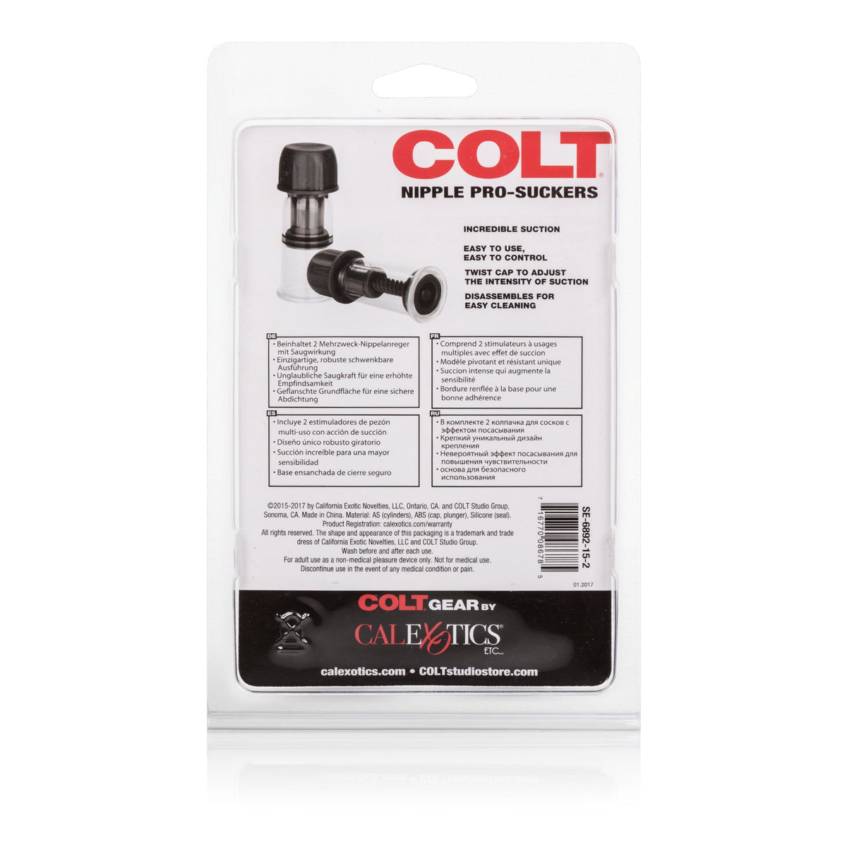 Colt - Gear Nipple Pro-Suckers (Black) Nipple Pumps (Non Vibration) Singapore