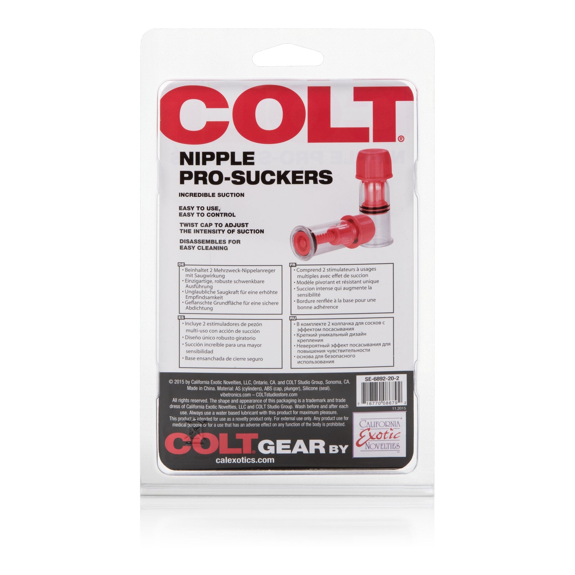 Colt - Gear Nipple Pro-Suckers (Red) Nipple Pumps (Non Vibration) Singapore