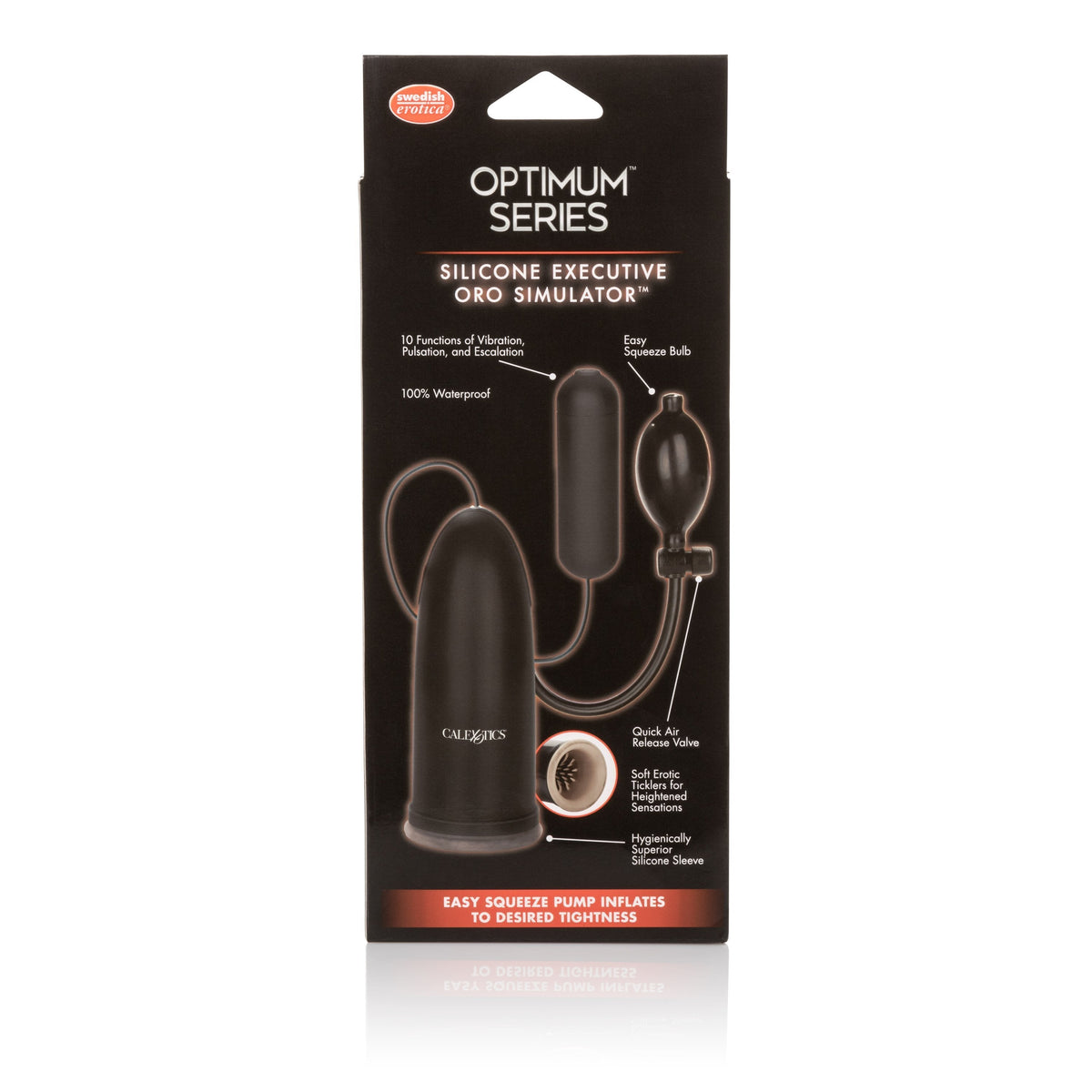 California Exotics - Silicone Executive Oro Stimulator Mastubrator Mouth (Black) Masturbator Mouth (Vibration) Non Rechargeable Singapore
